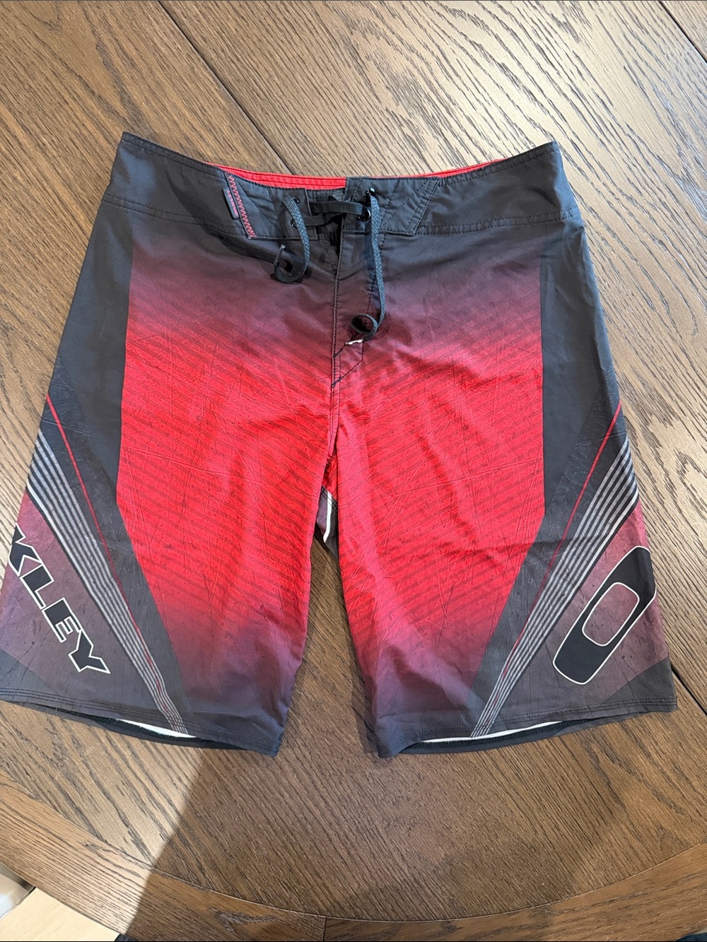 Oakley Red to Black Gradient Men’s Boardshorts